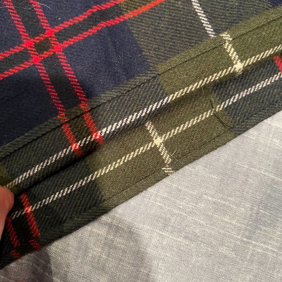 Evan Picone Plaid Wool Scarf - Picture 3 of 5